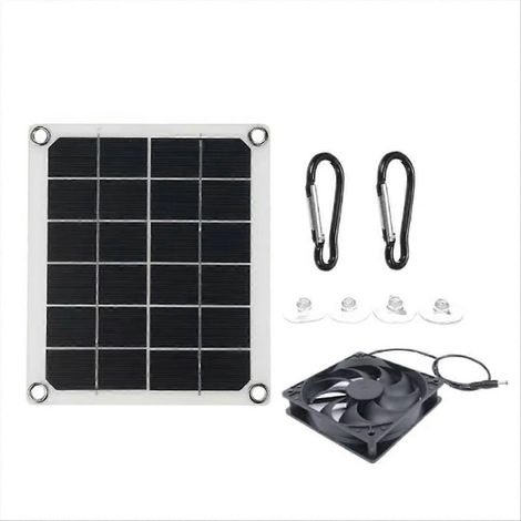 10-W-Miniatur-Solarventilator für Gewächshaus, Wohnmobil, Hühnerstall oder Tierunterstand (1/5)