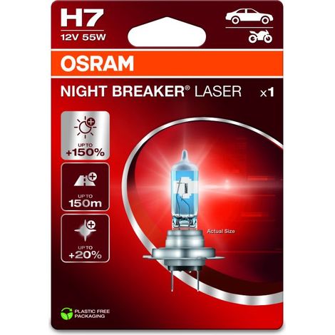 Osram Automotive 64210NL-1BL Ampoule halogène Night Breaker® Laser Next Generation H7 55 W 12 V