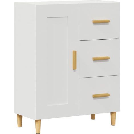 Sideboard/Anrichte/Buffet Weiß 69,5x34x90 cm Holzwerkstoff LXWW637598 (1/5)