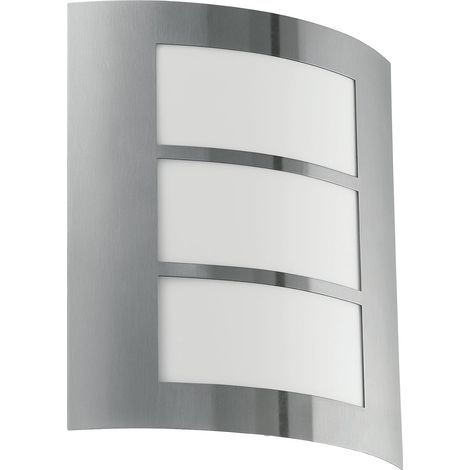 Applique murale extérieure City, éclairage d’extérieur en acier inox (1/5)