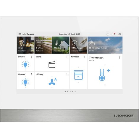 Busch-Jaeger IP Touch 7", LAN + Wi-Fi, weiß (H8236-4W-03), 2TMA130050W0066