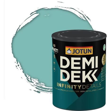 Peinture Bois - JOTUN - Lasure Opaque Satinée - RAL 6027 - Vert Clair - 0,75L (1/2)
