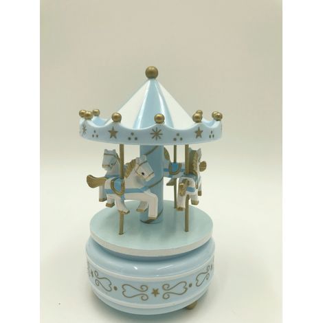 Boîte à musique carrousel avec rotation, décoration de Noël et gâteau d’anniversaire, accessoire de table festif, ornement musical pour maison et idée cadeau (1/5)