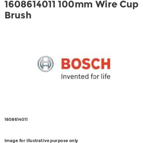 Bosch Brushing PRO Metal clean Cup Brush 100 x 0.5 mm Thread 1608614011