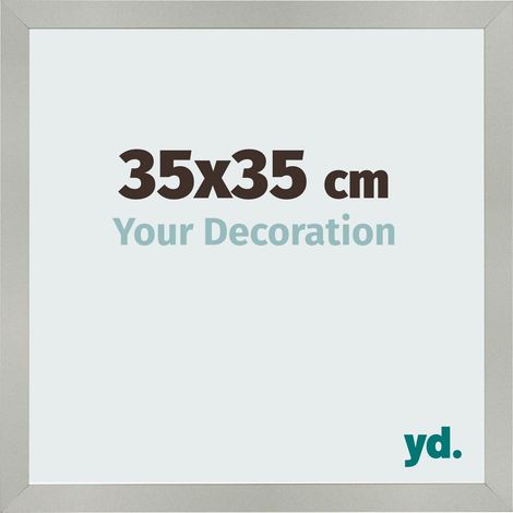 yd. - Cadre photo 35x35 - Argent Mat - MDF - Bologna (1/5)