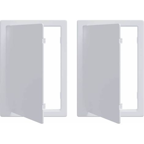 Panneaux d'Accès 2 pcs Blanc 23 x 15 x 2 cm Plastic ABS CFW562231 (1/5)