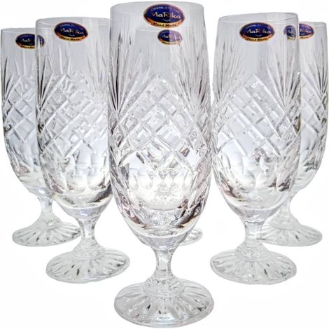 Vasos de cerveza de cristal de 330 ml con diseño de piña. (1/3)