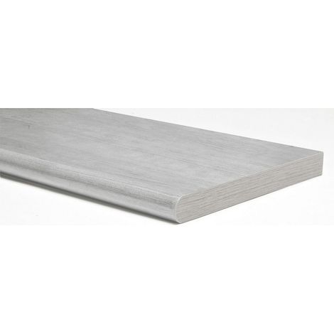 1PZ MENSOLA MURALE STONDATA Col. Rovere grigio cm. 80x25x2,5