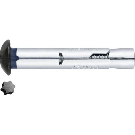 (M8X80 D.10) ANCLAJE ANTIGIRO PARA CARGAS MEDIAS CABEZA INVIOLABLE CINCADA NEGRA . HOMOLOGADO(100U) - INDEX