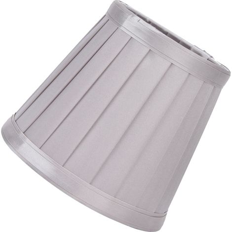 2 abat-jour petits, résistants, lisses, délicats, légers, sûrs, pratiques pour lampe de table, argent (1/5)