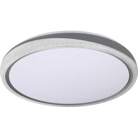 Plafoniera LED 144W 11520lm 3000-6000K 50cm Grigio Dimmerabile Serie Charro