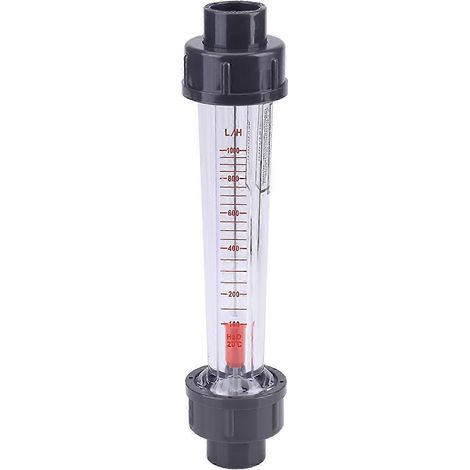 Tube en plastique, débitmètre d'eau 100-1000 L/h, diamètre 15D, longueur 25-26 s (1/4)