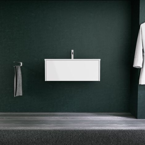Inda - Mobile bagno L.80 con lavabo opaco / Bianco lucido 1