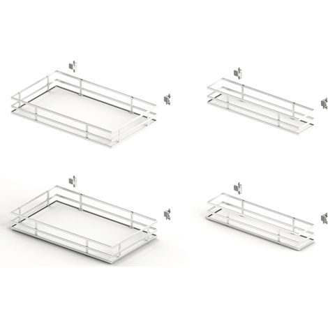 Hettich Iseo Tablarset 2+2 400 KB600 verchromt/weiss
