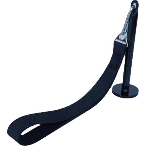 Ceinture d'entraînement pour le bras de fer, renforcement des bras, des poignets et des avant-bras, sangle en nylon, noire (1/5)