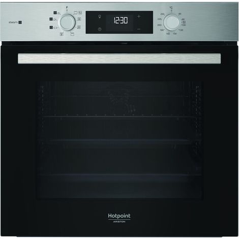 Hotpoint Ariston Forno da incasso HAO 255HS X. Dimensione del forno: Media, Tipo di forno: Forno elettrico, Capacità interna forno totale: 71 L. Posizionamento dell'apparecchio: Da inca... - HAO255HSX (1/5)