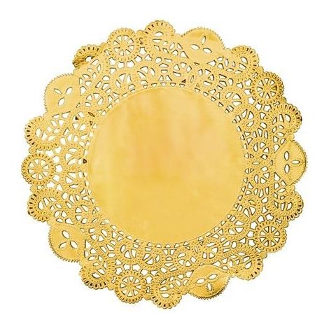 Manteles individuales dorados de aproximadamente 35,5 cm (50 unidades)