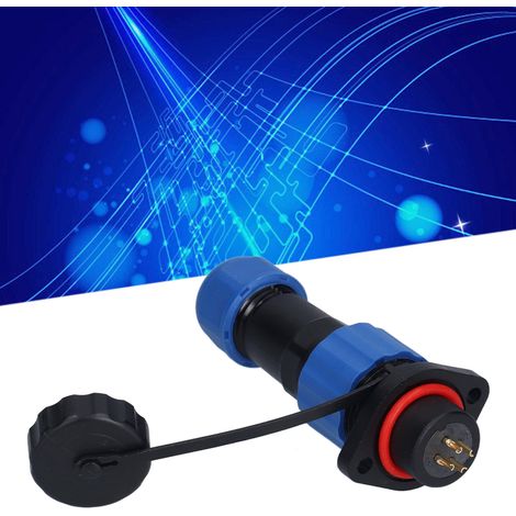 Connecteur étanche à bride SP16 pour l'aviation, prise et fiche IP68 mâle/femelle, connecteur étanche à bride 4 broches (1/5)