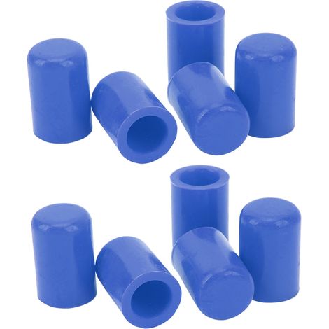 Kit de couvercles de tuyau d'aspiration d'admission automobile, 10 pièces, diamètre intérieur de 16mm, bouchons de voiture bleus (1/5)
