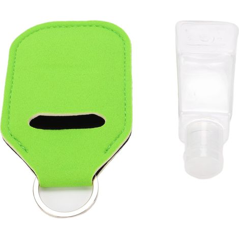 Bouteilles de Voyage Rechargeables de 30 Ml, 30 Pièces, Couvercles Rabattables Anti-fuite avec Pochette Porte-clés pour Articles de Toilette, Cosmétiques, Liquides Essenti (GREEN) (1/5)