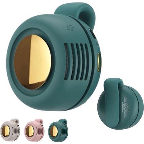Mini ventilateur portable silencieux sans pales - Ventilateur à pince - Mini ventilateur - Pince d'été - 3 réglages - Ventilateur sans pales - Ventilateur à trois vitesses - Ventilateur rechargeable U (1/3)