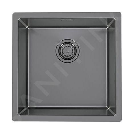 Alveus Quadrix Monarch - Évier 450x450 mm, anthracite 1103320 (1/2)