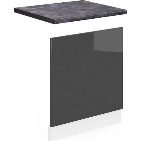Façade R-Line, Anthracite Haute brillance, 60 cm , PT Anthracite, Vicco