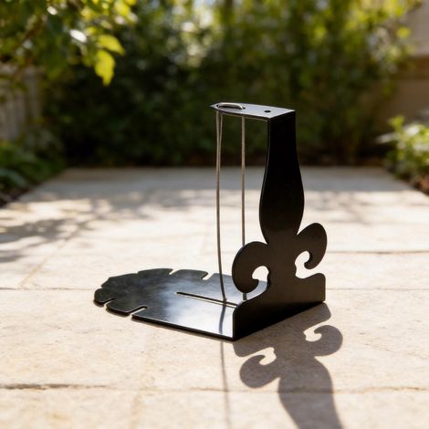 Lot de 2 supports pour plantes en acier inoxydable, robustes, pour pots et paniers de balcon, indispensables pour le jardinage intérieur et extérieur. (1/5)