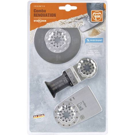 Kit de 3 hojas combo Starlock Renovación FEIN 35222967110