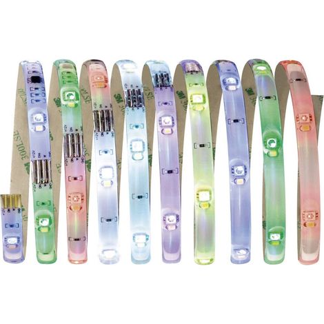 Paulmann 70696 Set di gital Rgbw, Striscia Led da 3 M, 11,8 W, con Funzione Cambiacolore, Telecomando Incluso, In Plastica, Bianco (1/4)