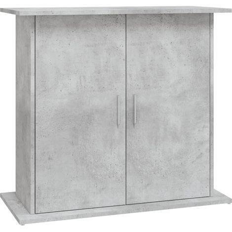 Support d'aquarium en béton gris 81 x 36 x 73 cm Bois d'ingénierie