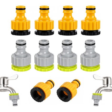 12 Pièces Raccord Robinet-Universel Fileté Femelle 1/2" (1/5)