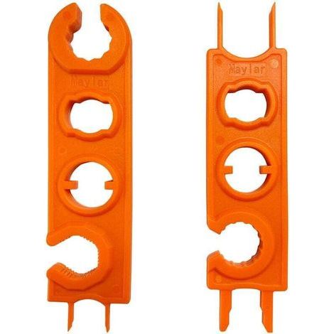 Chiave inglese, chiave per connettori di pannelli solari, strumenti per la rimozione di connettori fotovoltaici, chiavi regolabili, pinza crimpatrice per kit di cavi di prolunga per impianti solari (2 (1/4)