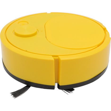 Aspirateur robot multifonctionnel rechargeable par USB, mini robot de nettoyage intelligent pour parquets, carrelages et tapis, jaune (1/5)