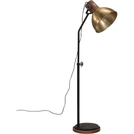 Lampadaire 25 W laiton antique 30x30x100-150 cm E27 (1/5)