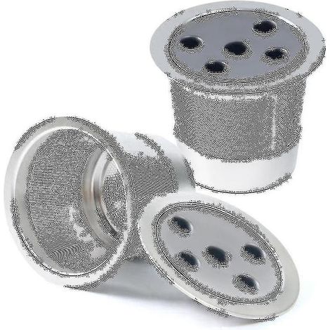 Deux capsules K-Cup réutilisables en acier inoxydable, compatibles avec les machines à café des séries K et K Plus, dotées de la technologie multi-flux. (1/5)