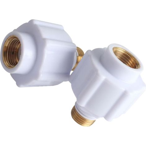 Pièces de chauffe-eau 2 pièces raccords de cloison blancs composants de chauffe-eau mur d'isolation étanche mur électrique