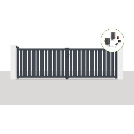 Portón eléctrico batiente 4x1,2m VEYMONT + BUNKER B500 motorización (1/5)