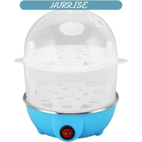 Sonew braconnier à œufs Cuiseur à œufs domestique 350W, 2 couches, 14 œufs electromenager vapeur Prise UE 220V Prise UE 220V Bleu (1/5)