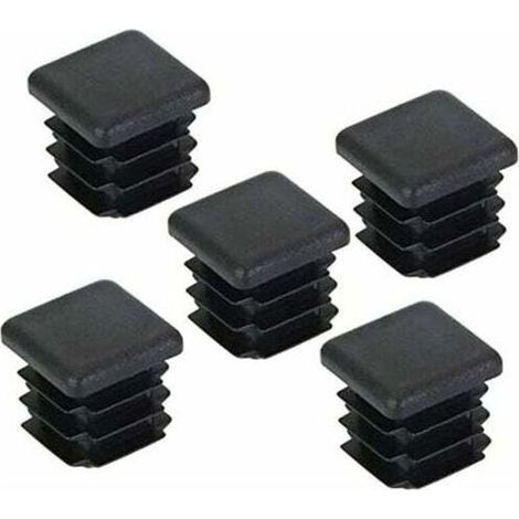 20 pcs Bouchon pour Pied de Chaisse,Bouchon pour Tuyau Carré, Capuchon pour Poteau Carré en Plastique pour Pieds de Meuble/Trampoline/Armoire/étagère/Chaise(20 x 20mm)-Fei Yu (1/4)