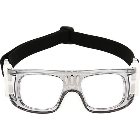 1 paire lunettes de sécurité, monture robuste anti-chocs, verres UV400, sangle réglable, pour sport et travail (1/5)