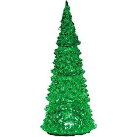 Albero Illuminato In Cristallo, 3 Colori Cambiabili, Grande, per villaggio di Natale (1/4)
