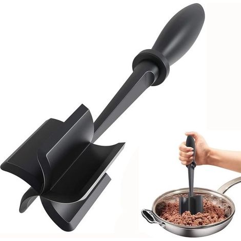 Poussoir à viande résistant à la chaleur pour viande hachée - noir - Accessoire de cuisine - Hachoir à viande amélioré - Poussoir à pommes de terre (1/5)