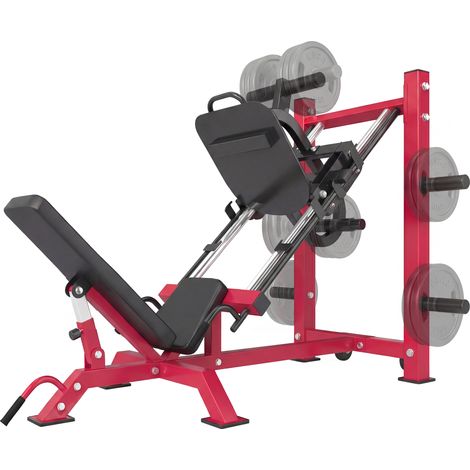 Machine presse à jambes roues réglable entraînement jambes squat leg press fitness musculation maison robuste (1/5)