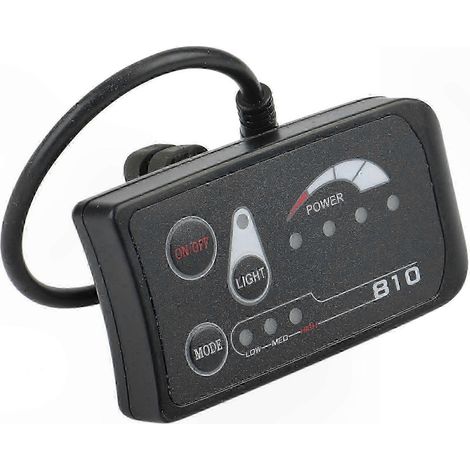 Écran Ebike 810 avec connecteur pour compteur de vitesse, phare et intégration LED (1/5)