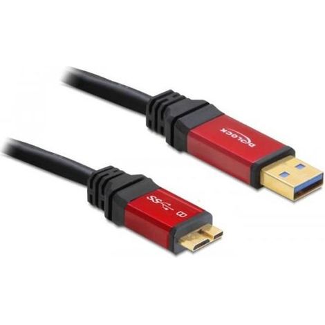 DeLOCK 3.0m 3.0 USB A-micro-B - Cable USB (3.0, USB A, Micro-USB B)