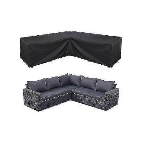 Ecksofa-Überzug, wasserdichte Gartenmöbelabdeckung, Outdoor-Kombinationsmöbelabdeckung, 260 x 192 x 82 cm