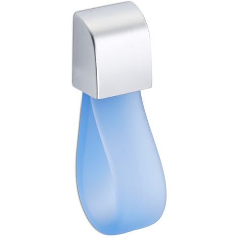 Kindermöbelknopf FLIP 85 x 85 mm Chrom matt / blau (1/3)