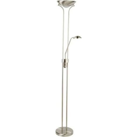 [GEBRAUCHT] B-Ware Searchlight Stehleuchte Led Mother And Child Leselampe Dimmbar Silber Schalter