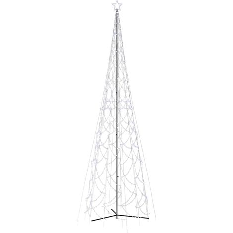 Arbre de Noël cône 3000 LED blanc froid 230x800 cm vidaXL (1/5)